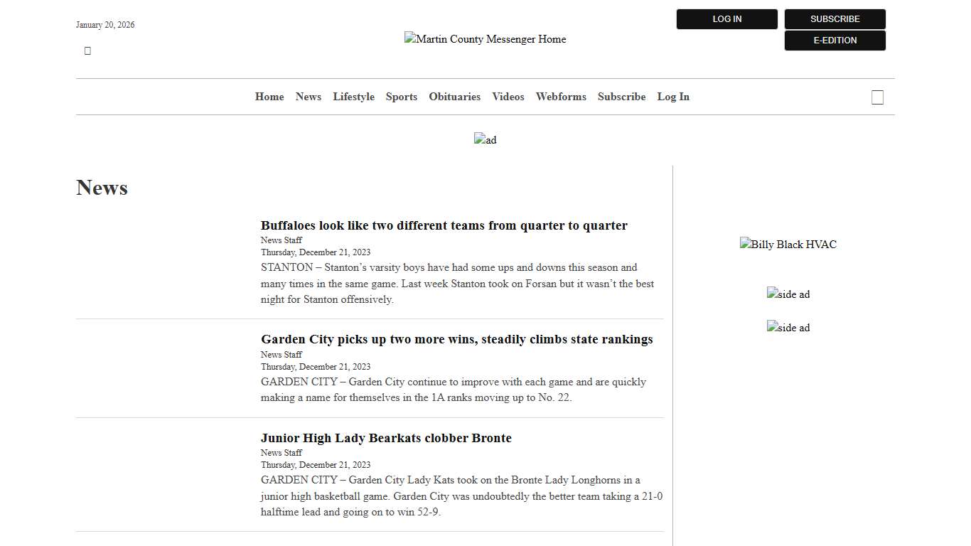 News | Martin County Messenger